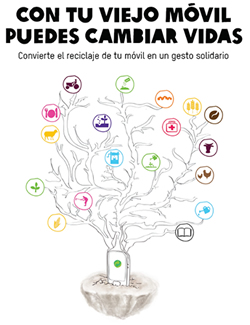 Con tu viejo móvil puedes cambiar vidas. Recíclalo Con tu viejo móvil puedes cambiar vidas. Recíclalo
